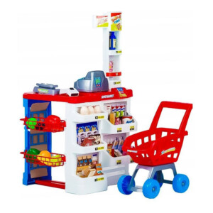 Παιδικό Σετ Σούπερ Μάρκετ με Καρότσι και Αξεσουάρ 47 τμχ Multistore HC238741 - Image 3