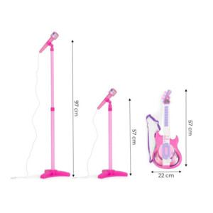 Παιδική Ηλεκτρική Κιθάρα με Μικρόφωνο και Σταντ Multistore HC342075 - Image 3