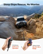 VEVOR Ηλεκτρικός Γερανός 12V για 6100 kg, με Συνθετικό Σχοινί και Ασύρματο Χειριστήριο (IP55) HCSDDJP13500KZ0O7001V9 - Image 5