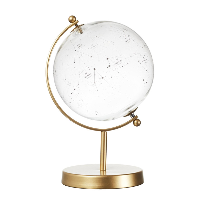 Διακοσμητική Γυάλινη Σφαίρα με Μεταλλική Βάση 24 cm Home Deco Factory HD0093 Διακοσμητική Γυάλινη Σφαίρα με Μεταλλική Βάση 24 cm Home Deco Factory HD0093