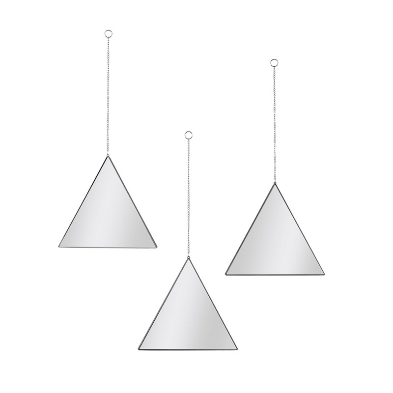 Σετ Τριγωνικοί Καθρέπτες Τοίχου με Πλαστικό Πλαίσιο 24.9 x 1.02 x 22.4 cm 3 τμχ Home Deco Factory HD0109 Σετ Τριγωνικοί Καθρέπτες Τοίχου με Πλαστικό Πλαίσιο 24.9 x 1.02 x 22.4 cm 3 τμχ Home Deco Factory HD0109