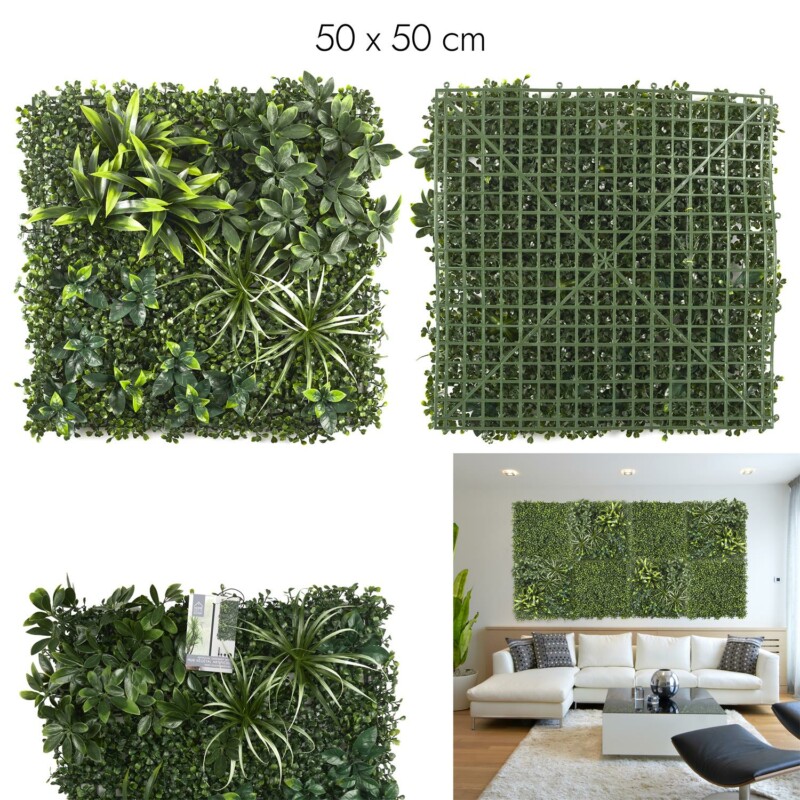 Διακοσμητικό Τεχνητό Φυτό Τοίχου 50x50 cm – HD0461 Home Deco Factory