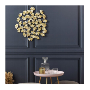 Μεταλλικά Διακοσμητικά Λουλούδια Τοίχου 48.5 x 0.5 x 48.5 cm Home Deco Factory HD2227 - Image 2