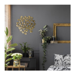 Μεταλλικά Διακοσμητικά Λουλούδια Τοίχου 48.5 x 0.5 x 48.5 cm Home Deco Factory HD2227 - Image 3