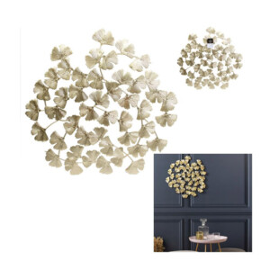 Μεταλλικά Διακοσμητικά Λουλούδια Τοίχου 48.5 x 0.5 x 48.5 cm Home Deco Factory HD2227 - Image 4