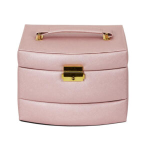 Κοσμηματοθήκη - Μπιζουτιέρα 18 x 11.5 x 14.5 cm Χρώματος Ροζ Home Deco Factory HD2315 HD2315-Pink