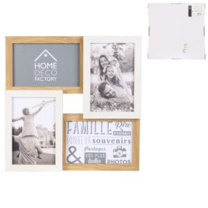 Κορνίζα Κολάζ για 4 Φωτογραφίες  28 x 28 x 3.5 cm Μπεζ HD4204 Home Deco Factory - Image 2