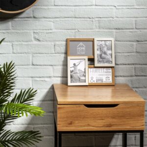 Κορνίζα Κολάζ για 4 Φωτογραφίες  28 x 28 x 3.5 cm Μπεζ HD4204 Home Deco Factory - Image 3