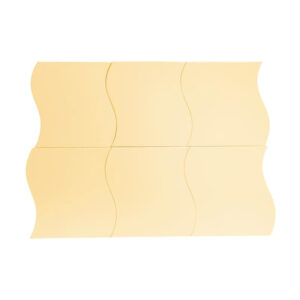 Σετ Επιτοίχιοι Κυματιστοί Καθρέπτες 15 cm Χρώματος Χρυσό 12 τμχ Home Deco Factory HD4373-Curve - Image 3