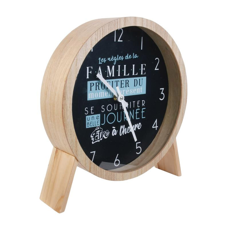 Ξύλινο Στρογγυλό Επιτραπέζιο Ρολόι 33 x 7.8 x 30 cm Home Deco Factory HD4633 Ξύλινο Στρογγυλό Επιτραπέζιο Ρολόι 33 x 7.8 x 30 cm Home Deco Factory HD4633