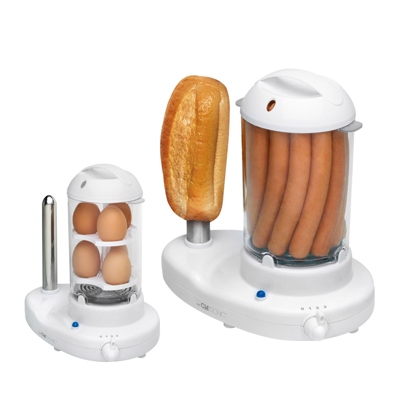Παρασκευαστής Hot Dog και Βραστών Αυγών 2 σε 1 Clatronic HDM3420