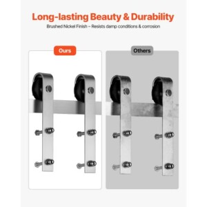 VEVOR Σετ Συρόμενης Πόρτας 6FT Ασημί HDSMDGDGDM2DY1WVM001V0 - Image 3