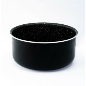 Herzberg Σετ Μαγειρικών Σκευών 17 τεμαχίων με επίστρωση πέτρας και αφαιρούμενη λαβή, Μαύρο HG8055-BLK - Image 4