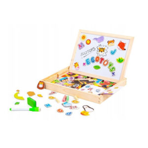 Παιδικός Μαγνητικός / Μαυροπίνακας Διπλής Όψης 2 σε 1 30 x 23 x 22 cm Ecotoys HM3011271 - Image 4