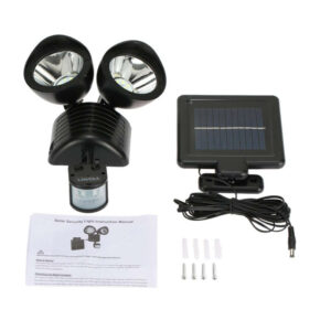 Διπλός Ηλιακός LED Προβολέας 3.7 V με Ανιχνευτή Κίνησης και Φωτοβολταϊκό Συλλέκτη Hoppline HOP1000695 - Image 4