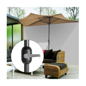 Ημικυκλική Ομπρέλα Βεράντας 232 cm Hoppline HOP1000927-1 - Image 5