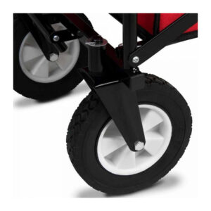 Πτυσσόμενο Καρότσι Κήπου με Οροφή 104 x 53 x 108 cm Χρώματος Κόκκινο Hoppline HOP1001001-2 - Image 5