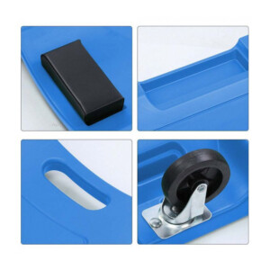 Ξαπλώστρα Συνεργείου με Μαξιλάρι και 6 Ροδάκια Hoppline HOP1001058 - Image 2