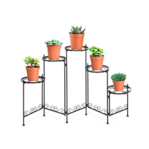 Μεταλλική Ανθοστήλη 5 Θέσεων 131 x 71.5 x 25.5 cm Hoppline HOP1001094 - Image 3