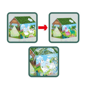 Παιδική Σκηνή Σπιτάκι Ζωγραφικής Δεινόσαυρος 70 x 95 x 104 cm Hoppline HOP1001412-2 - Image 3