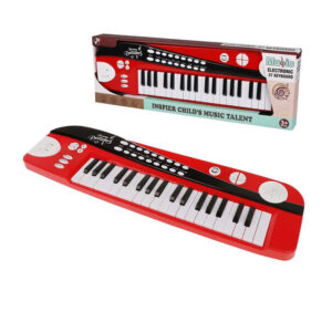 Παιδικό Ηλεκτρονικό Αρμόνιο 37 Πλήκτρων Χρώματος Κόκκινο Hoppline HOP1001413-2 - Image 2