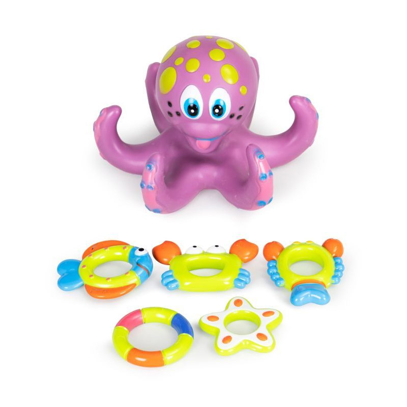 Εκπαιδευτικό Παιχνίδι Μπάνιου Χταπόδι με Αξεσουάρ Huanger HS0578058 Εκπαιδευτικό Παιχνίδι Μπάνιου Χταπόδι με Αξεσουάρ Huanger HS0578058