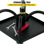 Τροχήλατο Περιστρεφόμενο Σκαμπό Συνεργείου με Ρυθμιζόμενο Ύψος VEVOR HSKSJJXGZYBDDF5PZV0 - Image 4