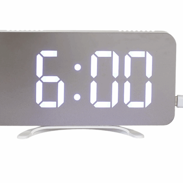 Ρολόι Ξυπνητήρι με Οθόνη LED  καθρέφτη RGB  15