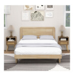 Σετ Ξύλινα Κομοδίνα με 1 Συρτάρι και 1 Ράφι 40 x 30 x 60.5 cm 2 τμχ Costway HU10580OA-2 - Image 4