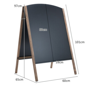 Costway Πινακίδα Διαφήμισης Κιμωλίας από Ξύλο Πεύκου HW56825 - Image 4