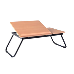 Μεταλλικό Βοηθητικό Πτυσσόμενο Τραπεζάκι με Βάση για Laptop 55 x 32 x 23 cm Costway HW67555 - Image 3