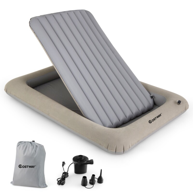 Costway Φουσκωτό παιδικό κρεβάτι με ηλεκτρική αντλία & τσάντα μεταφοράς Costway Φουσκωτό παιδικό κρεβάτι με ηλεκτρική αντλία & τσάντα μεταφοράς