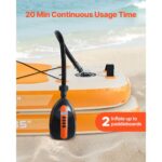 VEVOR Ηλεκτρική Αντλία SUP 20PSI με Ασύρματο Χειρισμό και Σύνδεση Αυτοκινήτου 12V JBDDQB20PSIDK0B82V9 - Image 4