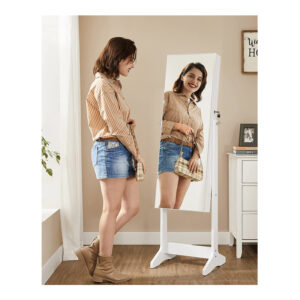 Κοσμηματοθήκη Μπιζουτιέρα με Ολόσωμο Καθρέπτη 41.2 x 36.5 x 152 cm Songmics JJC002W01 - Image 3