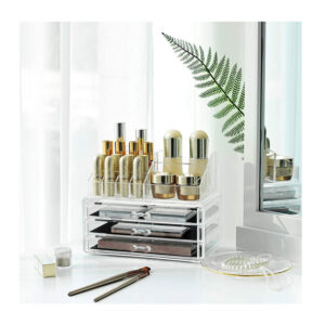 Βάση Οργάνωσης Καλλυντικών και Κοσμημάτων με 3 Συρτάρια Songmics JKA002TP - Image 5