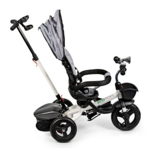 Τρίκυκλο Παιδικό Ποδήλατο - Καρότσι με Περιστρεφόμενο Κάθισμα Χρώματος Γκρι Ecotoys JM-311-Grey - Image 2