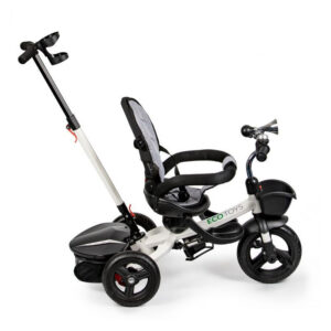 Τρίκυκλο Παιδικό Ποδήλατο - Καρότσι με Περιστρεφόμενο Κάθισμα Χρώματος Γκρι Ecotoys JM-311-Grey - Image 4