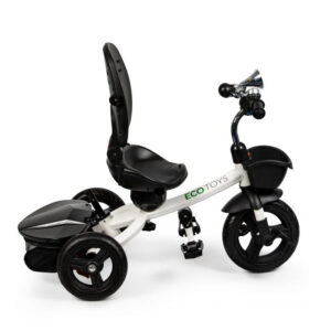 Τρίκυκλο Παιδικό Ποδήλατο - Καρότσι με Περιστρεφόμενο Κάθισμα Χρώματος Γκρι Ecotoys JM-311-Grey - Image 5