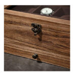 Ξύλινη Κοσμηματοθήκη - Μπιζουτιέρα με 8 Θέσεις για Ρολόγια και 1 Συρτάρι 27 x 19 x 12.5 cm Songmics - Image 2