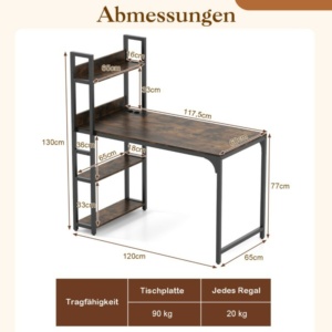 Ρυθμιζόμενα Πόδια και Ράφι Βιβλίων JV10997DE-CF