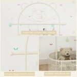 Costway Παιδική Κρεμάστρα Ρούχων με Ρυθμιζόμενο Ύψος και Σχέδιο Αρκουδάκι JV11724WH - Image 5