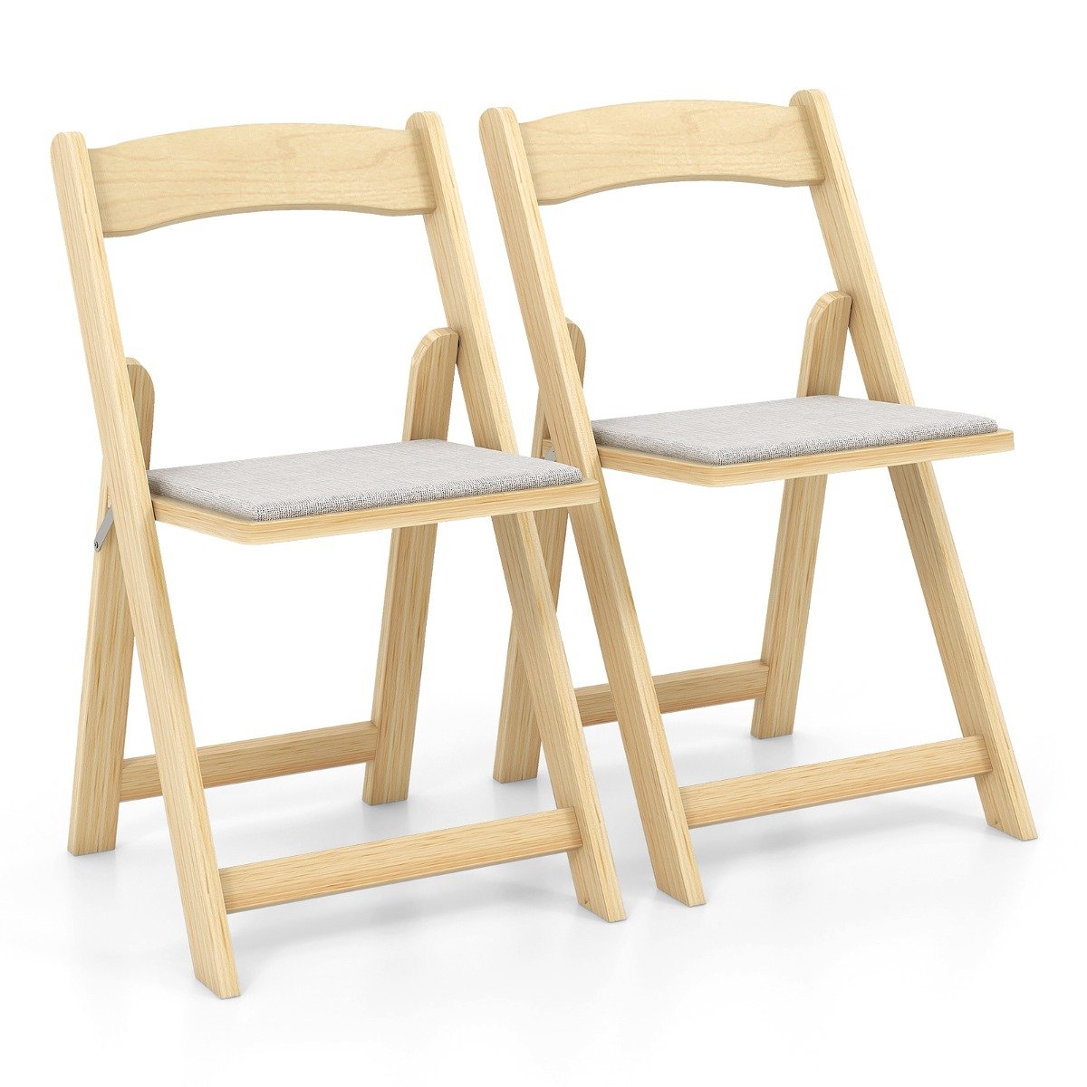 Costway Πτυσσόμενες Καρέκλες Τραπεζαρίας με Άνετη Πλάτη και Επένδυση από PVC Δέρμα JV11740NA-2 Costway Πτυσσόμενες Καρέκλες Τραπεζαρίας με Άνετη Πλάτη και Επένδυση από PVC Δέρμα JV11740NA-2