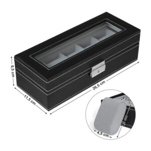 Κοσμηματοθήκη - Μπιζουτιέρα 26.5 x 11 x 8.5 cm Songmics JWB05B - Image 3