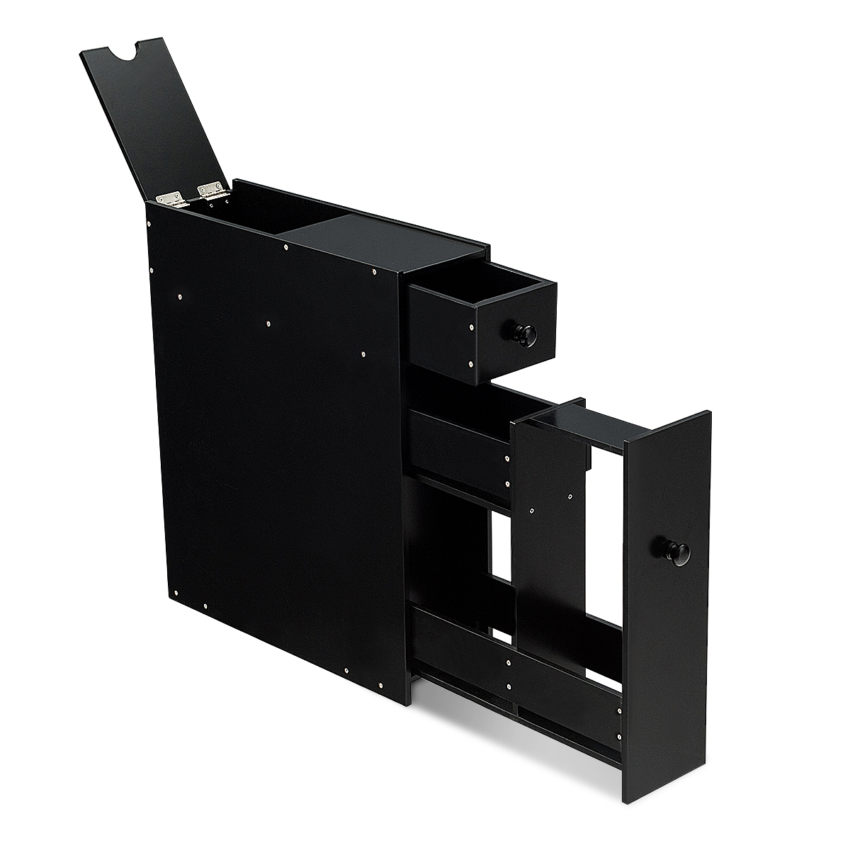 Costway Πρακτική Ραφιέρα Ντουλάπι για Στενούς Χώρους - Ιδανική για Μπάνιο και Κουζίνα JZ10230DK Costway Πρακτική Ραφιέρα Ντουλάπι για Στενούς Χώρους - Ιδανική για Μπάνιο και Κουζίνα JZ10230DK