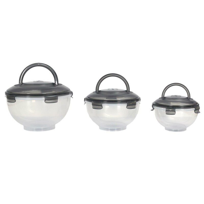 Σετ Δοχεία Φαγητού 3 Τεμάχια 24 x 16.5 x 24 cm - Μαύρο KA0502 Cook Concept Σετ Δοχεία Φαγητού 3 Τεμάχια 24 x 16.5 x 24 cm - Μαύρο KA0502 Cook Concept