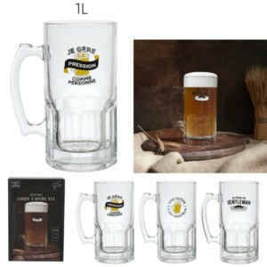 Cook Concept Ποτήρι Μπύρας XXL από Γυαλί – 1 Λίτρο με Τυχαία Επιλογή Μοντέλου KA0517