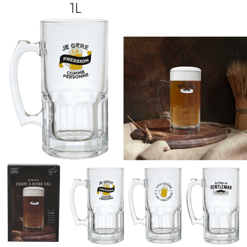 Cook Concept Ποτήρι Μπύρας XXL από Γυαλί – 1 Λίτρο με Τυχαία Επιλογή Μοντέλου KA0517 Cook Concept Ποτήρι Μπύρας XXL από Γυαλί – 1 Λίτρο με Τυχαία Επιλογή Μοντέλου KA0517