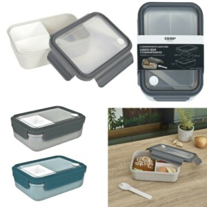 Φαγητοδοχείο με 3 Διαμερίσματα Πλαστικό 21 x 7