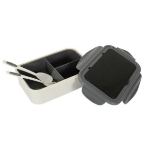 Φαγητοδοχείο Πλαστικό με Μαχαιροπίρουνα 250ml 20,5 x 6,5 x 12 cm - Γκρι KA0546 Cook Concept - Image 5