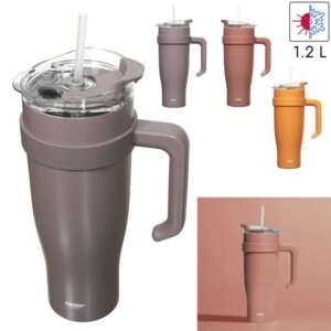 Θερμός Ποτήρι Μεταφοράς 1,2L Πορτοκαλί KA0587-Orange Cook Concept - Image 4